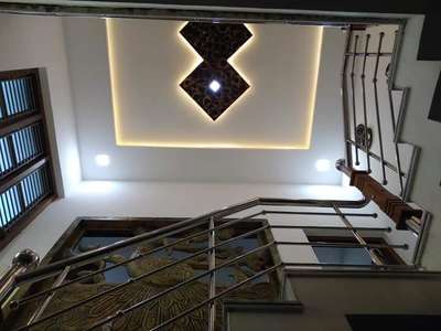 Staircase, Ceiling Designs by Painting Works rajeevan PTK, Kozhikode | Kolo