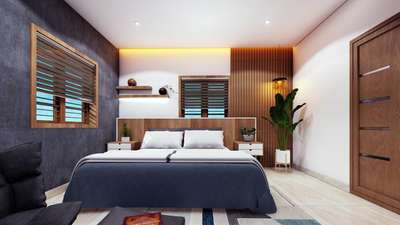 Bedroom, Ceiling, Furniture, Lighting Designs by Civil Engineer Arun K Das C P, Kozhikode | Kolo