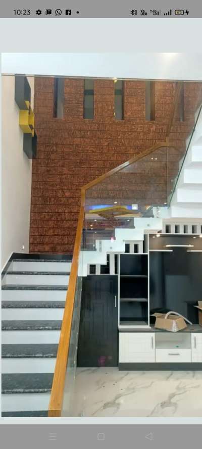 Staircase, Wall, Flooring Designs by Interior Designer Appu Anicadu, Kottayam | Kolo