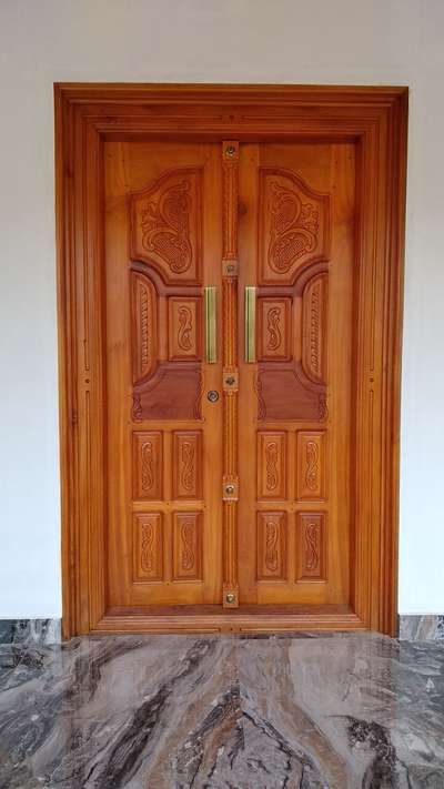Door Designs by Carpenter Vineeth Kumar M, Kannur | Kolo