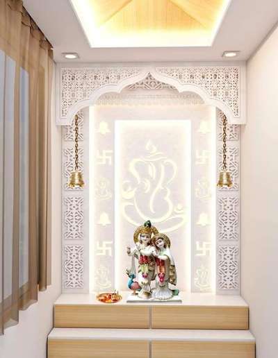 Prayer Room, Storage Designs by Carpenter Durga Prasad Jangid, Alwar | Kolo