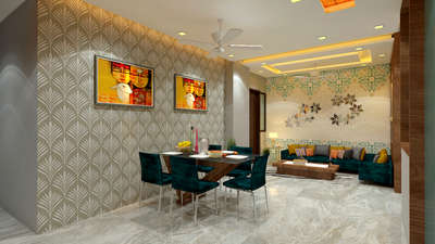 Ceiling, Dining, Furniture, Lighting, Table Designs by Interior Designer SSDC JAIPUR, Jaipur | Kolo