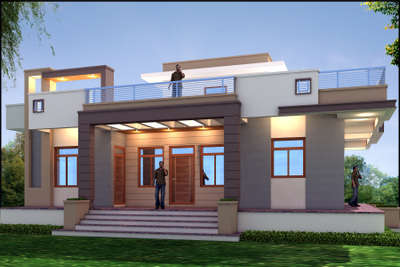 Exterior, Lighting Designs by 3D & CAD AR KAMLESH KUMAWAT, Jaipur | Kolo