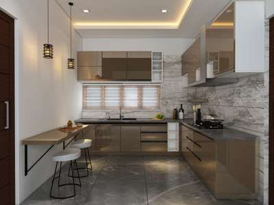 Lighting, Kitchen, Storage Designs by Architect Ansar Manjeri, Malappuram | Kolo