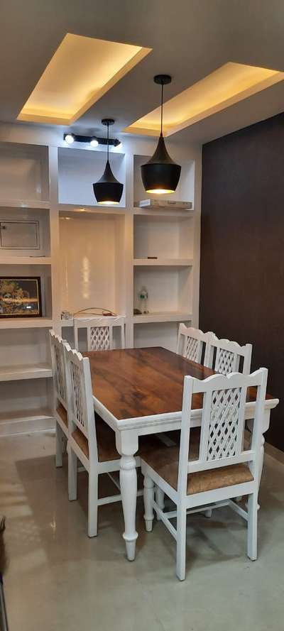 Dining, Furniture, Lighting, Table, Storage Designs by Interior Designer Rajesh Kumar, Gurugram | Kolo