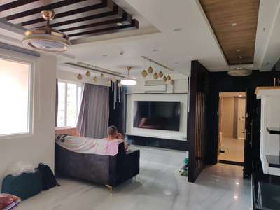 Ceiling, Furniture, Living Designs by Architect Virender Nain, Gurugram | Kolo