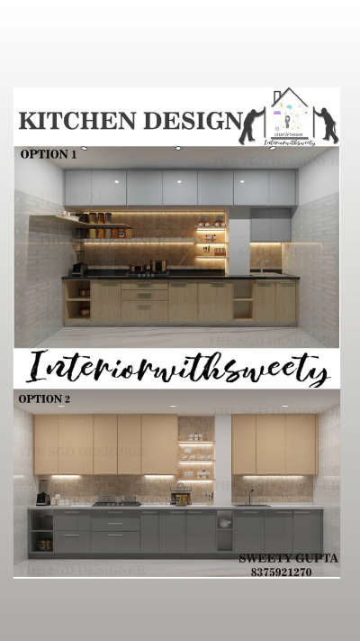 Kitchen, Lighting, Storage Designs by Interior Designer sweety gupta, Delhi | Kolo