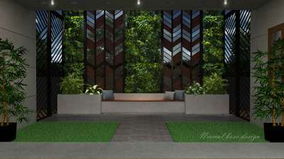 Living, Lighting, Furniture, Flooring, Wall Designs by Interior Designer Nirmal bose, Thrissur | Kolo