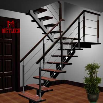 Staircase Designs by Interior Designer 𝖒𝖊𝖙𝖑𝖔𝖈𝖐🪀 🅔🅝🅖🅘🅝🅔🅔🅡🅘🅝🅖, Ernakulam | Kolo
