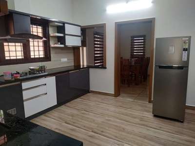 Flooring, Kitchen, Storage, Window, Lighting Designs by Interior Designer Kerala modular kitchen and interior, Alappuzha | Kolo