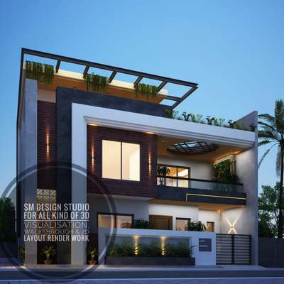 Exterior, Lighting Designs by 3D & CAD Mashkoor ansari, Indore | Kolo