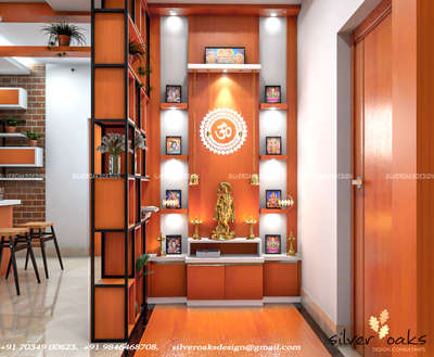 Prayer Room, Storage Designs by Civil Engineer DIVYA DAS K, Palakkad | Kolo