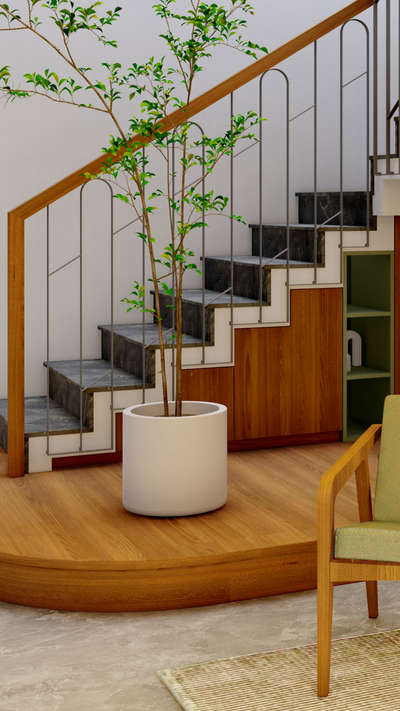 Staircase, Home Decor Designs by Civil Engineer Jaseem Moosa CK, Kozhikode | Kolo