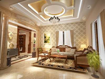 Living, Furniture, Home Decor, Ceiling Designs by 3D & CAD Nisanth Satheesh, Kottayam | Kolo