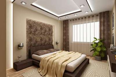 Ceiling, Bedroom, Furniture, Lighting, Storage Designs by Contractor Imran Saifi, Ghaziabad | Kolo