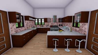 Kitchen, Storage Designs by 3D & CAD Sreelal Adoor, Pathanamthitta | Kolo