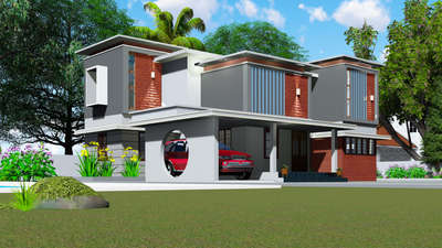 Exterior Designs by Civil Engineer Muhammed Ashique, Malappuram | Kolo