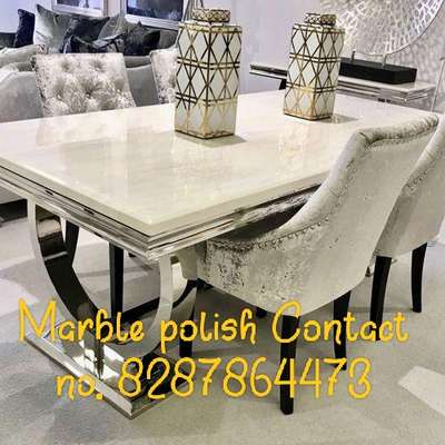 Dining, Furniture, Table, Home Decor Designs by Flooring A ONE Marble polish  Suraj Kumar , Delhi | Kolo