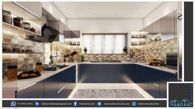 Kitchen, Storage Designs by Interior Designer ℍ𝔸𝔹𝕀𝕋 𝔸ℝ𝕋 
 
𝕊𝕋𝕌𝔻𝕀𝕆, Ernakulam | Kolo