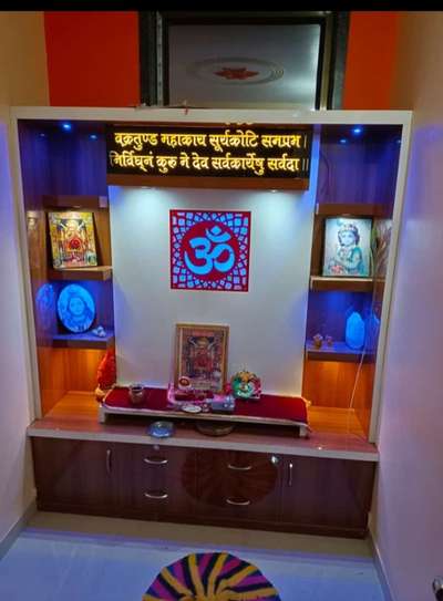 Prayer Room, Storage Designs by Carpenter Kan ji jangid , Sikar | Kolo