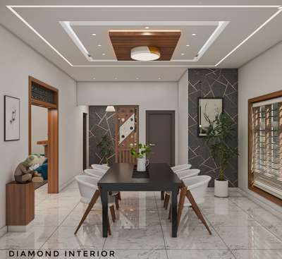 Dining, Furniture, Storage, Table, Lighting Designs by Interior Designer Rahulmitza Mitza, Kannur | Kolo
