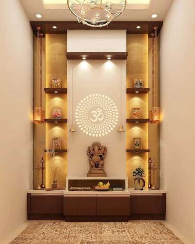 Lighting, Prayer Room, Storage Designs by Carpenter Siju pp, Kozhikode | Kolo