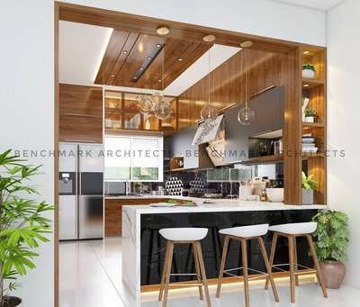 Lighting, Kitchen, Storage Designs by Architect Ar Emil Jean, Kannur | Kolo