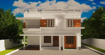 Exterior Designs by 3D & CAD D artin interiors  builders, Thrissur | Kolo