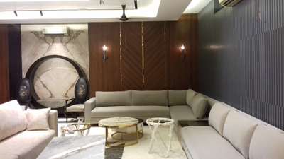 Furniture, Lighting, Living, Table, Wall Designs by Contractor Shan Saifi, Delhi | Kolo