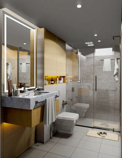 Bathroom Designs by 3D & CAD Aslam V, Kollam | Kolo