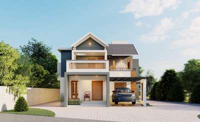 Exterior Designs by Contractor Renukumar Cr, Pathanamthitta | Kolo