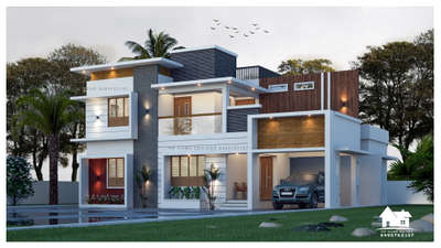 Exterior Designs by 3D & CAD Haneed  AM, Thrissur | Kolo