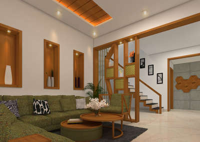 Living, Wall, Furniture Designs by Interior Designer FARHAN KC, Kozhikode | Kolo