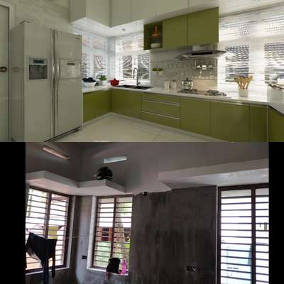 Kitchen, Storage Designs by Interior Designer Hashim ID, Kozhikode | Kolo