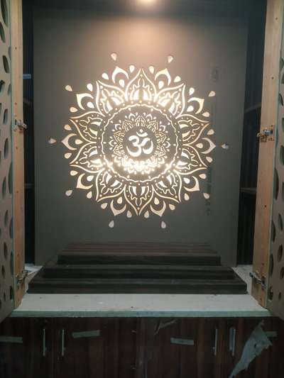 Lighting, Prayer Room, Storage Designs by Interior Designer Geetesh Verma, Gurugram | Kolo
