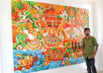 Wall Designs by Service Provider Amrutha vipin, Kannur | Kolo