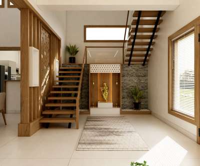 Staircase Designs by Interior Designer Ajmal Habeeb, Thrissur | Kolo