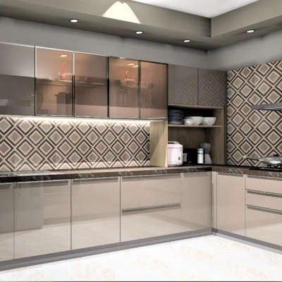 Kitchen, Lighting, Storage Designs by Interior Designer Ankush Kumar, Gautam Buddh Nagar | Kolo
