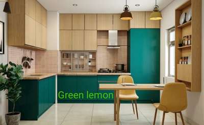 Kitchen, Storage, Furniture, Table Designs by Contractor Green lemon, Ernakulam | Kolo