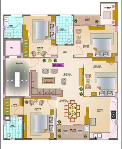 Plans Designs by Interior Designer Heera Lal, Jaipur | Kolo