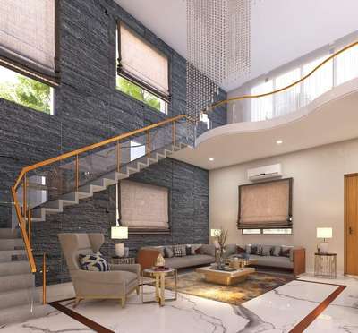 Furniture, Lighting, Living, Table, Staircase Designs by Architect Mohd Rameez, Meerut | Kolo