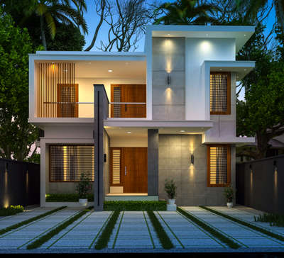 Exterior, Lighting Designs by Civil Engineer EPIC STUDIO, Kozhikode | Kolo