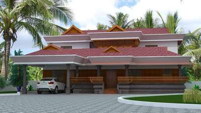 Exterior Designs by Contractor KAREKADU  CONSTRUCTIONS, Alappuzha | Kolo