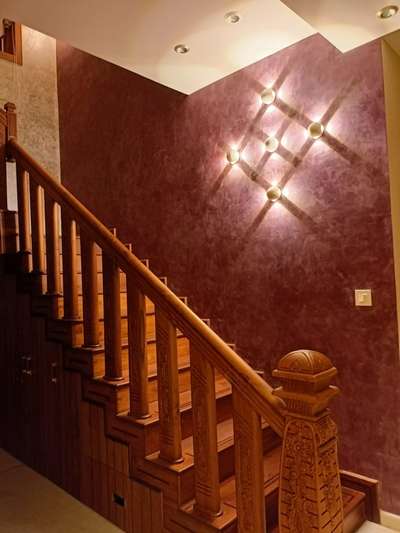 Staircase, Wall Designs by Painting Works Abhinand NM, Kozhikode | Kolo