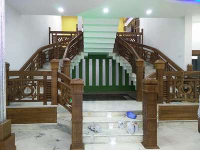 Staircase Designs by Contractor Salish Mohan, Kannur | Kolo