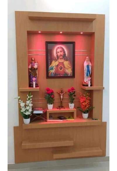 Lighting, Prayer Room, Storage Designs by Contractor manoj sr, Kollam | Kolo