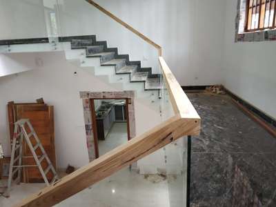 Staircase Designs by Carpenter suresh kv Alakkal, Thrissur | Kolo