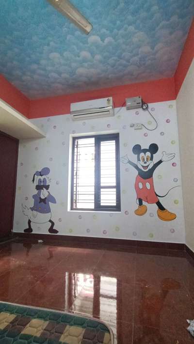Wall, Flooring Designs by Painting Works Vijukumar Lekshmikalyan, Thiruvananthapuram | Kolo
