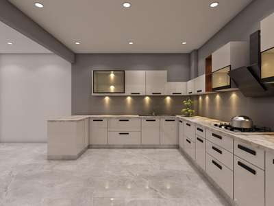 Lighting, Kitchen, Storage Designs by Contractor HIBA INTERIOR S, Noida | Kolo