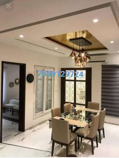 Ceiling, Dining, Furniture, Lighting, Table Designs by Building Supplies baba POP DOOR s DOOR, Indore | Kolo